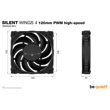 be quiet! SILENT WINGS 4 , 120mm PWM high-speed be quiet! SILENT WINGS 4 , 120mm PWM high-speed