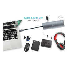 i-tec Metal C31NANODOCKLANPD laptop dock / port replicator