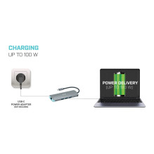 i-tec Metal C31NANODOCKLANPD laptop dock / port replicator