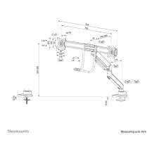Neomounts DS75-450BL2 monitor mount / stand
