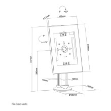 Neomounts DS15-640WH1 tablet security enclosure Neomounts DS15-640WH1 tablet security enclosure