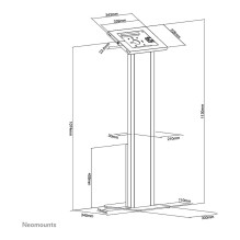 Neomounts FL15-750WH1 tablet security enclosure Neomounts FL15-750WH1 tablet security enclosure