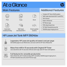 HP LaserJet Tank MFP 2604dw Printer