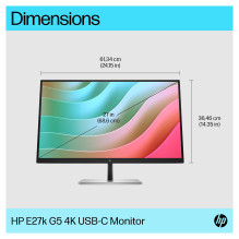 HP E-Series E27k G5 4K USB-C Monitor computer monitor