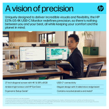 HP E-Series E27k G5 4K USB-C Monitor computer monitor