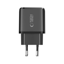Ładowarka sieciowa Tech-Protect NCA65W-GAN PD 65W / QC3.0 2-Porty - czarna