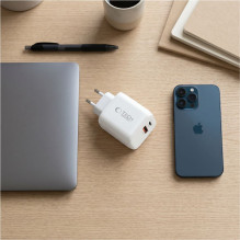 Ładowarka sieciowa Tech-Protect NCA65W-GAN 2-Porty PD 65W / QC3.0 2 - biała