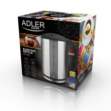 Adler AD 1216 elektrinis virdulys 1,7 l juodas, sidabrinis 2200 W