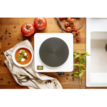 Adler AD 6503 hob White Countertop Sealed plate 1 zone(s)
