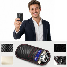 Etui antykradzieżowe Tech-Protect KLR100 RFID – czarno-czerwone
