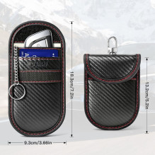 Etui antykradzieżowe Tech-Protect KLR100 RFID – czarno-czerwone