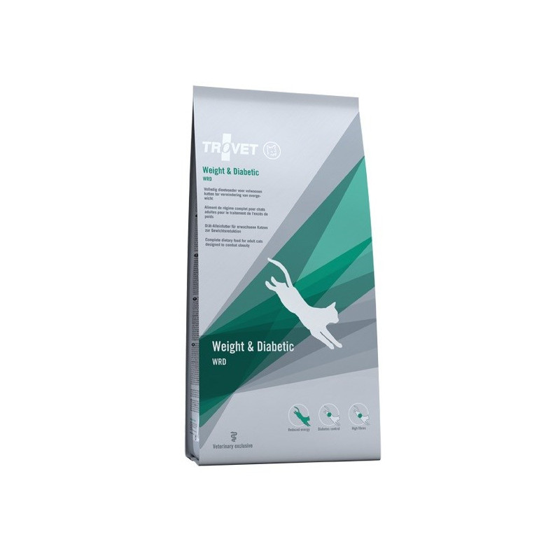 TROVET Weight Diabetic WRD vištienos sausas kačių ėdalas - 2,5 kg