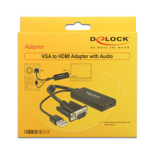 DeLOCK 0.25m VGA+USB2.0-A / HDMI DeLOCK 0.25m VGA+USB2.0-A / HDMI