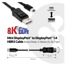 CLUB3D CAC-1115 DisplayPort cable