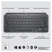 „Logitech Master MX Keys“ mini klaviatūra „Logitech Master MX Keys“ mini klaviatūra