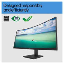 HP P34hc G4 WQHD USB-C Curved Monitor computer monitor