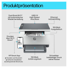 HP LaserJet M234dw 3 viename A4 nespalvotas lazerinis spausdintuvas su LAN ir WLAN jungtimis HP LaserJet M234dw 3 viename A4 nespalvotas lazerinis spausdintuvas su LAN ir WLAN jungtimis