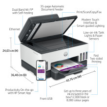 „HP Smart Tank 7605“ 3in1 / A4 / „WiFi“ / „Bluetooth“ / ADF / „Dulpex“ „HP Smart Tank 7605“ 3in1 / A4 / „WiFi“ / „Bluetooth“ / ADF / „Dulpex“