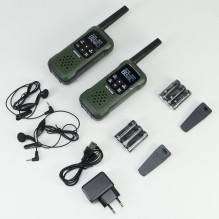 Portable radio station PMR PNI Decross DC93, 446MHz, 0.5W, 16CH, Waterproof IP67, set of 2 pieces