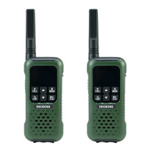 Nešiojama radijo stotelė PMR PNI Decross DC93, 446MHz, 0,5W, 16 kanalų, atspari vandeniui IP67, 2 dalių rinkinys