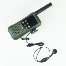 Nešiojama radijo stotelė PMR PNI Decross DC93, 446MHz, 0,5W, 16 kanalų, atspari vandeniui IP67, 2 dalių rinkinys