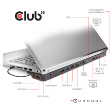 CLUB3D CSV-1564W100 laptop dock / port replicator CLUB3D CSV-1564W100 laptop dock / port replicator