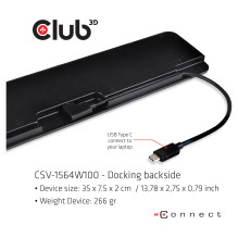 CLUB3D CSV-1564W100 laptop dock / port replicator CLUB3D CSV-1564W100 laptop dock / port replicator