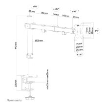 Neomounts FPMA-D550BLACK monitor mount / stand