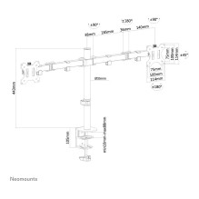 Neomounts FPMA-D550DBLACK monitor mount / stand