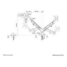 Neomounts DS70-810BL2 monitor mount / stand