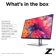 HP Z24q G3 QHD ekrano kompiuterio monitorius