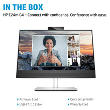 HP E24m G4 FHD USB-C Conferencing Monitor computer monitor