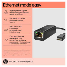 HP USB-C to RJ45 Adapter G2 HP USB-C to RJ45 Adapter G2