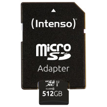 Intenso microSD 512GB UHS-I Perf CL10, Performance Intenso microSD 512GB UHS-I Perf CL10, Performance