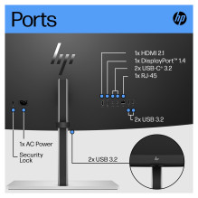 HP E45c G5 DQHD Curved Monitor computer monitor