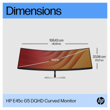 HP E45c G5 DQHD Curved Monitor computer monitor