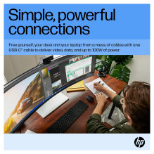 HP E45c G5 DQHD Curved Monitor computer monitor