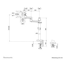 Neomounts DS60-425BL1 monitor mount / stand