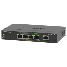 NETGEAR 5-Port Gigabit Ethernet PoE+ Plus Switch (GS305EP) NETGEAR 5-Port Gigabit Ethernet PoE+ Plus Switch (GS305EP)