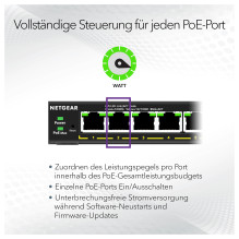 NETGEAR 5-Port Gigabit Ethernet PoE+ Plus Switch (GS305EP) NETGEAR 5-Port Gigabit Ethernet PoE+ Plus Switch (GS305EP)