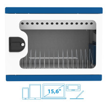 GoodConnections GEMMA N16 Notebook Charging Cabinet White / Blue