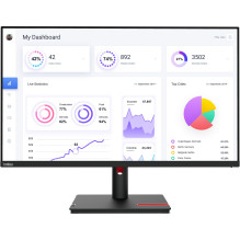 TFT 80 cm / 31,5 colio (3840 x 2160) „Lenovo ThinkVision T32p-30“ 16:9 4K IPS 4 ms 60 Hz HDMI DP USB-C Pivot juodas TFT 80 cm / 31,5 colio (3840 x 2160) „Lenovo ThinkVision T32p-30“ 16:9 4K IPS 4 ms 60 Hz HDMI DP USB-C Pivot juodas