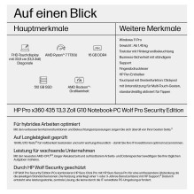HP Pro x360 435 G10 AMD Ryzen 7 7730U 33,8 cm 13,3 colio FHD BV Lietimui jautrus ekranas 1x16 GB 512 GB / PCIe NVMe / SS HP Pro x360 435 G10 AMD Ryzen 7 7730U 33,8 cm 13,3 colio FHD BV Lietimui jautrus ekranas 1x16 GB 512 GB / PCIe NVMe / SS
