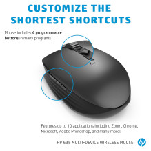 HP 635 daugiafunkcinė belaidė pelė HP 635 daugiafunkcinė belaidė pelė