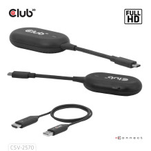Įvesties / išvesties adapteris WRL USB-C į HDMI / CSV-2570 CLUB3D Įvesties / išvesties adapteris WRL USB-C į HDMI / CSV-2570 CLUB3D