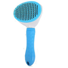 iLike Pet Smart Pet Comb for Dogs &amp; Cats Soft Silicone De-shedding Brush for 15-25 mm Fur