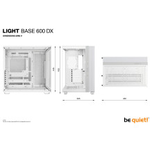 „Be Quiet!“ ŠVIESOS PAGRINDAS 600 DX baltas