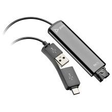HP Poly DA75 USB į QD juodas adapteris TAA