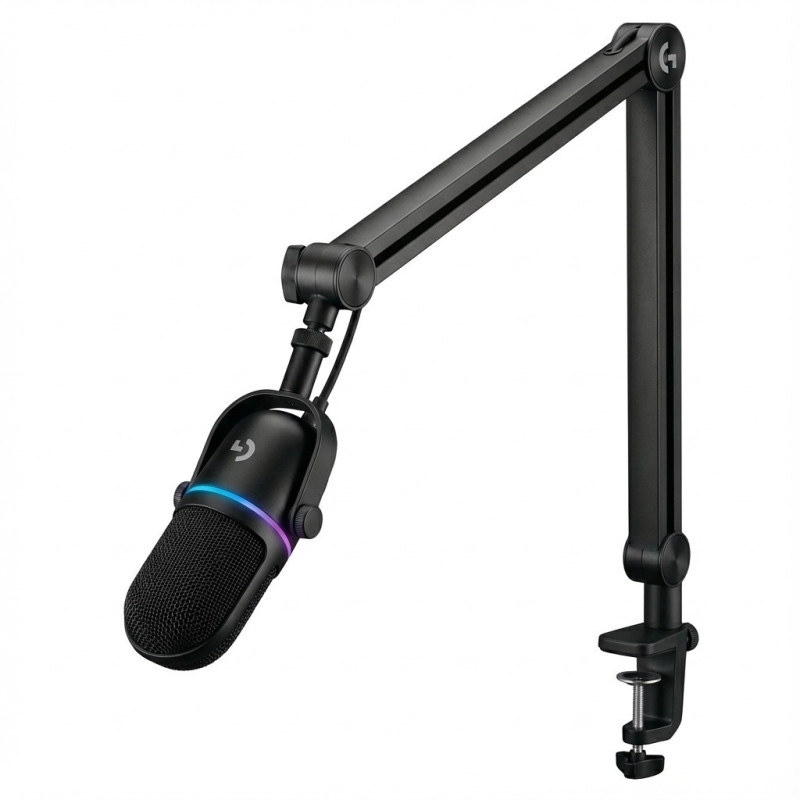 „Logitech Yeticaster GX“ dinaminis RGB žaidimų mikrofonas su „Lightsync“ ir aukščiausios kokybės darbalaukio mikrofono s