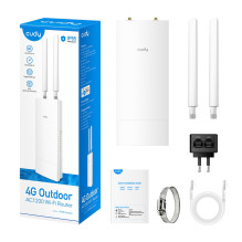 Cudy Indoor / Outdoor 4G Cat 6 AC1200 Wi-Fi Router, LT700 Outdoor 1.0 wireless router Gigabit Ethernet Dual-band (2.4 GH